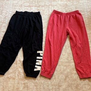 PINK Victoria's Secret Women Joggers - Black and pink